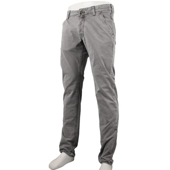 Jacob Cohen Sz 33 x 35 Gray Denim Handmade Tailored Cotton